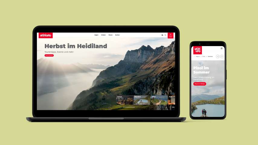 Neuer Webauftritt für das Heidiland