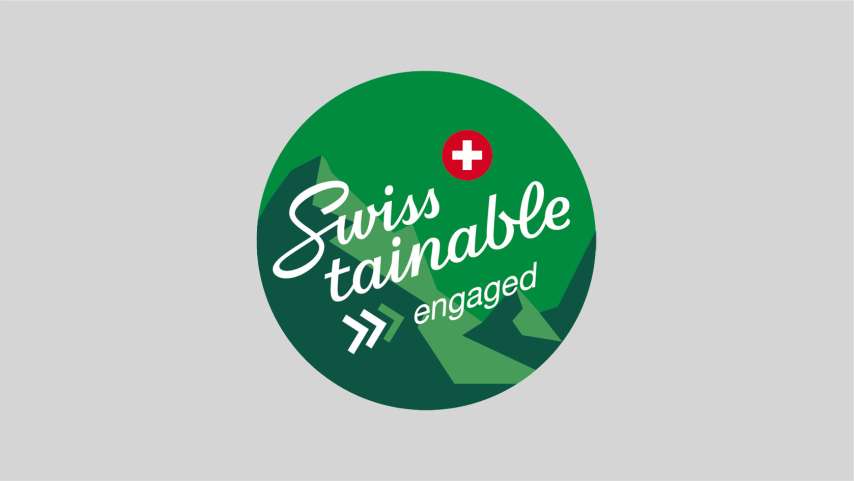 Wir sind Swisstainable.